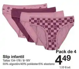 Zeeman Zeeman - slip infantil oferta