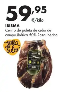 Supermercados Lupa Ibisma centro de paleta de cebo de campo ibérica 50% raza ibérica oferta