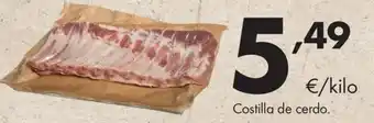 Supermercados Lupa Costilla de cerdo oferta