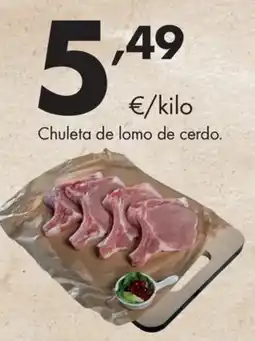 Supermercados Lupa Chuleta de lomo de cerdo oferta