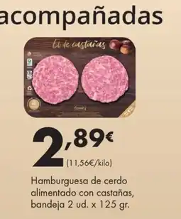 Supermercados Lupa El de castañas hamburguesa de cerdo oferta