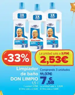 Carrefour Don Limpio limpiador de baño oferta