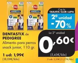 Supermercados Lupa Dentastix de Pedigree oferta