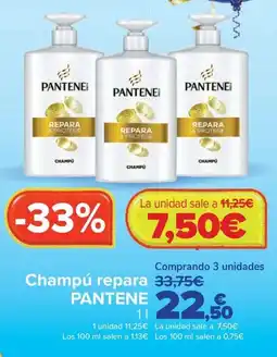 Carrefour Pantene champú repara oferta