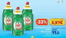 Carrefour Fairy lavavajillas mano ultra poder oferta