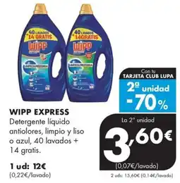Supermercados Lupa Wipp express oferta