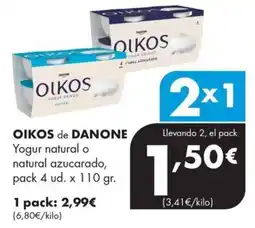 Supermercados Lupa Oikos de Danone oferta