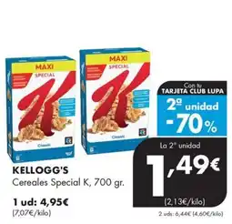 Supermercados Lupa Kellogg's Cereales Special K oferta