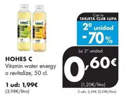 Supermercados Lupa Hohes C vitamin water energy o revitalize oferta