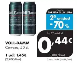 Supermercados Lupa Voll-Damm Cerveza oferta