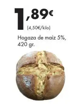 Supermercados Lupa Hogaza de maíz 5% oferta