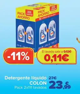 Carrefour Detergente líquido COLON oferta