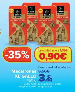 Carrefour Gallo macarrones xl oferta