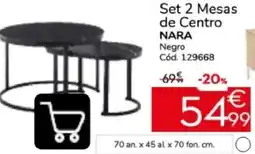 Conforama Nara set 2 mesas de centro oferta