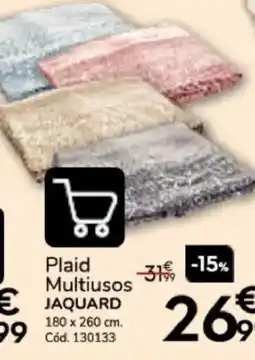 Conforama Plaid Multiusos JAQUARD oferta