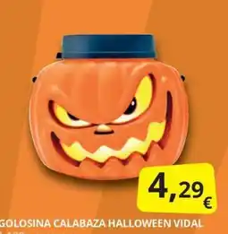 Supermercados MAS Vidal golosina calabaza halloween oferta