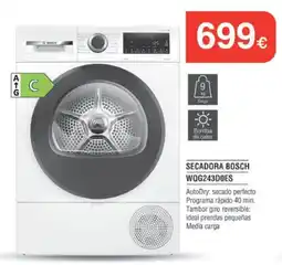 Milar Secadora Bosch WOG243DOES oferta