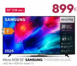 Tien 21 Samsung micro rgb 55" tmr55r85hauxxc oferta