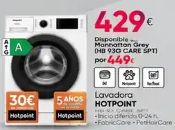 Tien 21 Hotpoint lavadora hb 93 care spt oferta
