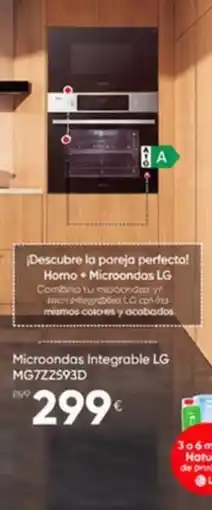 Tien 21 LG microondas integrable mg7z2s93d oferta