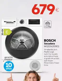 Tien 21 Bosch secadora WQG243DOES oferta