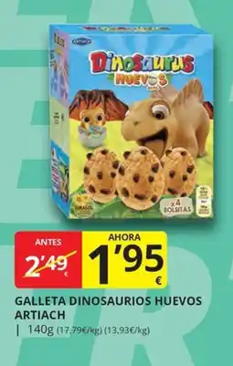 Supermercados MAS Artiach galleta dinosaurios huevos oferta