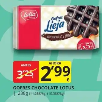 Lotus gofres chocolate