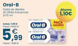 Clarel Oral b - pasta de dientes 3d white advanced oferta