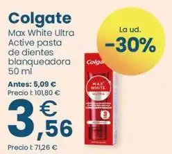 Clarel Colgate - max white ultra active pasta de dientes blanqueadora oferta