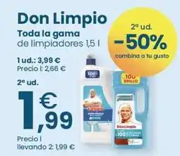 Clarel Don limpio - toda la gama oferta