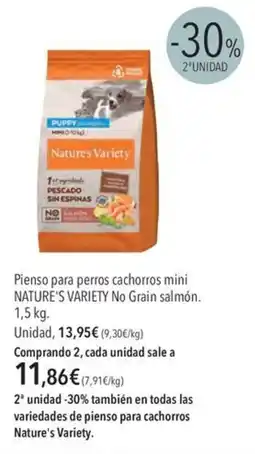 El Corte Inglés Nature's Variety Pienso para perros cachorros mini oferta