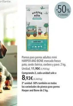 El Corte Inglés Harper and bone pienso para perros adultos mini oferta