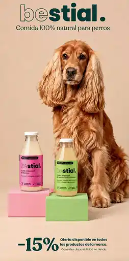 El Corte Inglés bestial. comida 100% natural para perros oferta