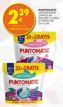 CashDiplo Puntomatic detergente cápsulas round floral o frescor oferta