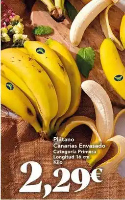 Gadis Plátano canarias envasado oferta