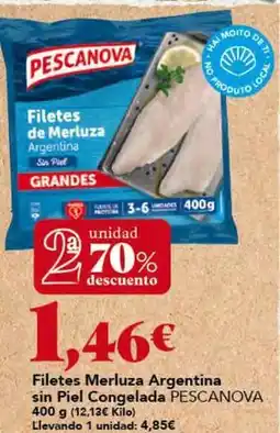 Gadis Pescanova - filetes merluza argentina sin piel congelada oferta