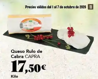 Gadis Capra - queso rulo de cabra oferta