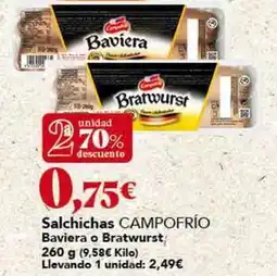 Gadis Campofrío - salchichas oferta