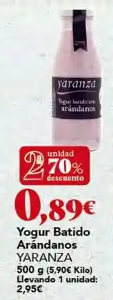 Gadis Yaranza - yogur batido arandanos oferta
