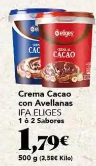 Gadis Ifa eliges - crema cacao con avellanas oferta
