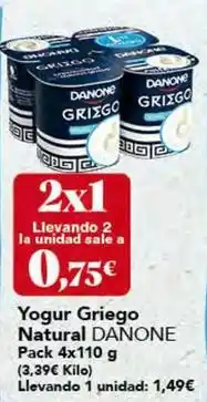 Gadis Danone - yogur griego natural oferta