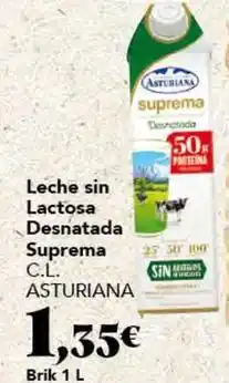 Gadis Central lechera asturiana - leche sin lactosa desnatada suprema oferta