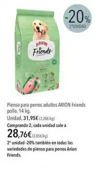 El Corte Inglés Arion - pienso para perros adultos friends pollo oferta