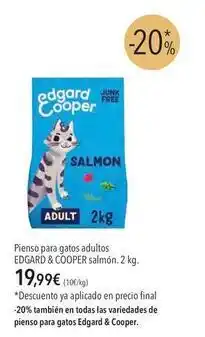 El Corte Inglés Free - pienso para gatos adultos salmón oferta