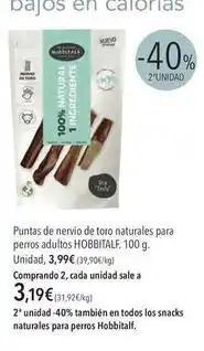 El Corte Inglés Toro - puntas de nenúo de naturales para perros adultos oferta