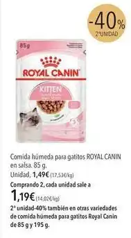 El Corte Inglés Royal canin - comida húmeda para gatitos oferta