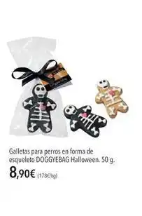 El Corte Inglés Galletas para perros en forma de esqueleto halloween oferta