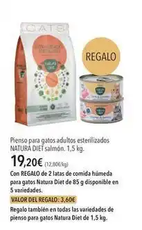 El Corte Inglés Diet nature - pienso para gatos adultos esterilizados oferta