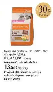 El Corte Inglés Nature - pienso para gatitos no grain pollo oferta