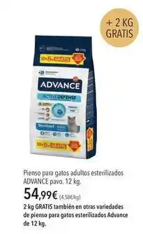 El Corte Inglés Advance - pienso para gatos adultos esterilizados oferta